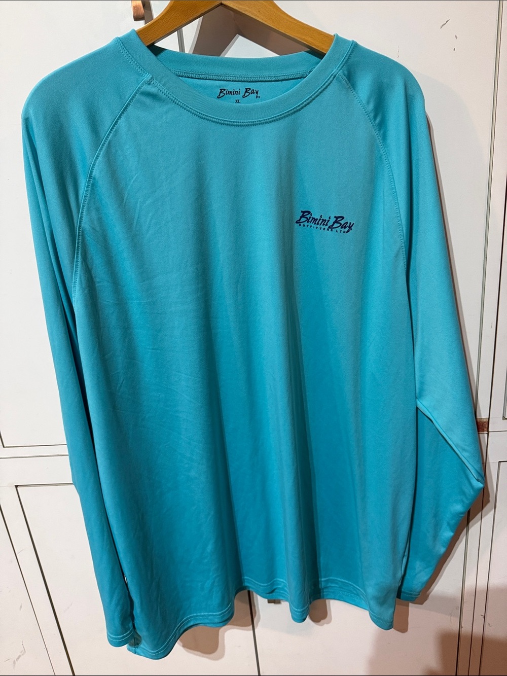 Bimini Bay Men’s Long-Sleeve Swim Rash Guard — Aqua